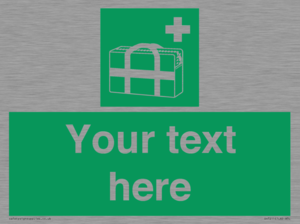 SH7211: Custom sign safe condition Medical grab bag