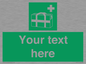 SH7211: Custom sign safe condition Medical grab bag