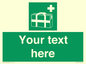 SH7211: Custom sign safe condition Medical grab bag