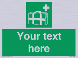 SH7211: Custom sign safe condition Medical grab bag