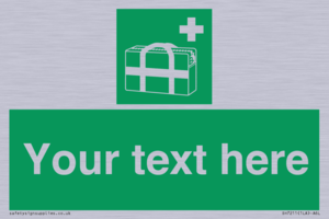 SH7211: Custom sign safe condition Medical grab bag