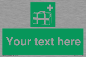 SH7211: Custom sign safe condition Medical grab bag