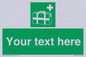 SH7211: Custom sign safe condition Medical grab bag