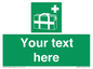 SH7211: Custom sign safe condition Medical grab bag