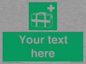 SH7211: Custom sign safe condition Medical grab bag