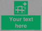 SH7211: Custom sign safe condition Medical grab bag
