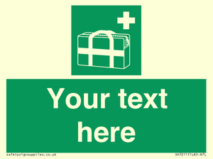 SH7211: Custom sign safe condition Medical grab bag