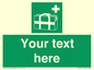 SH7211: Custom sign safe condition Medical grab bag