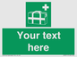 SH7211: Custom sign safe condition Medical grab bag