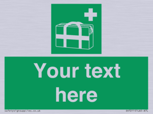 SH7211: Custom sign safe condition Medical grab bag