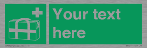 SH7211: Custom sign safe condition Medical grab bag