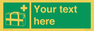SH7211: Custom sign safe condition Medical grab bag