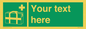 SH7211: Custom sign safe condition Medical grab bag