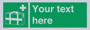 SH7211: Custom sign safe condition Medical grab bag