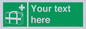 SH7211: Custom sign safe condition Medical grab bag