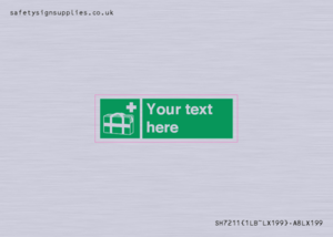 SH7211: Custom sign safe condition Medical grab bag