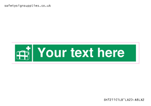 SH7211: Custom sign safe condition Medical grab bag