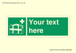 SH7211: Custom sign safe condition Medical grab bag