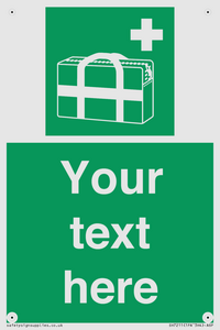 SH7211: Custom sign safe condition Medical grab bag