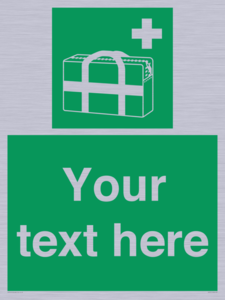 SH7211: Custom sign safe condition Medical grab bag