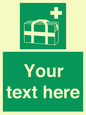 SH7211: Custom sign safe condition Medical grab bag