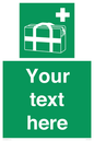 SH7211: Custom sign safe condition Medical grab bag