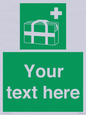 SH7211: Custom sign safe condition Medical grab bag