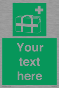 SH7211: Custom sign safe condition Medical grab bag