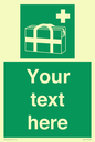 SH7211: Custom sign safe condition Medical grab bag
