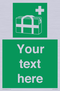 SH7211: Custom sign safe condition Medical grab bag