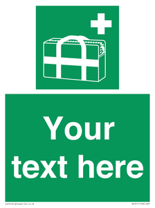 SH7211: Custom sign safe condition Medical grab bag