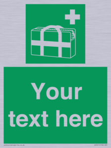 SH7211: Custom sign safe condition Medical grab bag