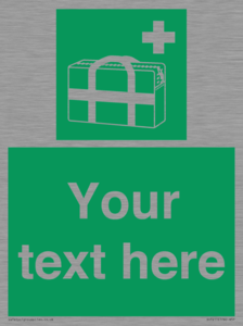 SH7211: Custom sign safe condition Medical grab bag