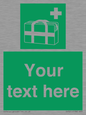 SH7211: Custom sign safe condition Medical grab bag