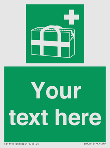 SH7211: Custom sign safe condition Medical grab bag