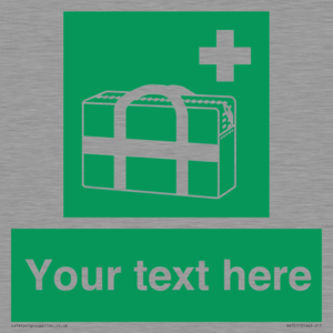 SH7211: Custom sign safe condition Medical grab bag