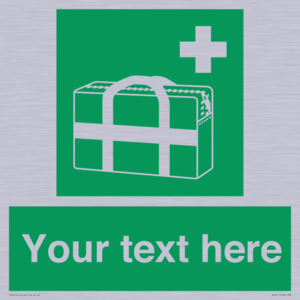 SH7211: Custom sign safe condition Medical grab bag