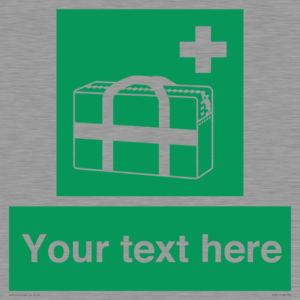 SH7211: Custom sign safe condition Medical grab bag