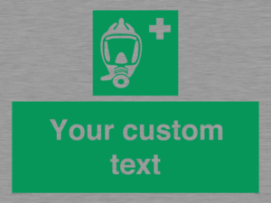 SH7212: Custom sign safe condition Emergency escape breathing device