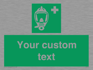 SH7212: Custom sign safe condition Emergency escape breathing device