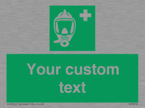 SH7212: Custom sign safe condition Emergency escape breathing device