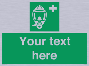 SH7212: Custom sign safe condition Emergency escape breathing device