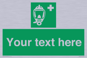 SH7212: Custom sign safe condition Emergency escape breathing device