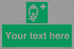 SH7212: Custom sign safe condition Emergency escape breathing device