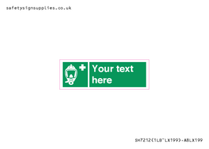 SH7212: Custom sign safe condition Emergency escape breathing device