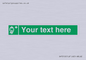 SH7212: Custom sign safe condition Emergency escape breathing device