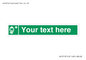 SH7212: Custom sign safe condition Emergency escape breathing device
