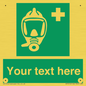 SH7212: Custom sign safe condition Emergency escape breathing device