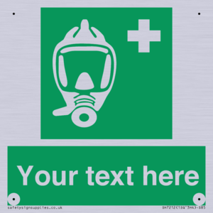 SH7212: Custom sign safe condition Emergency escape breathing device