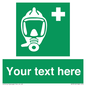 SH7212: Custom sign safe condition Emergency escape breathing device